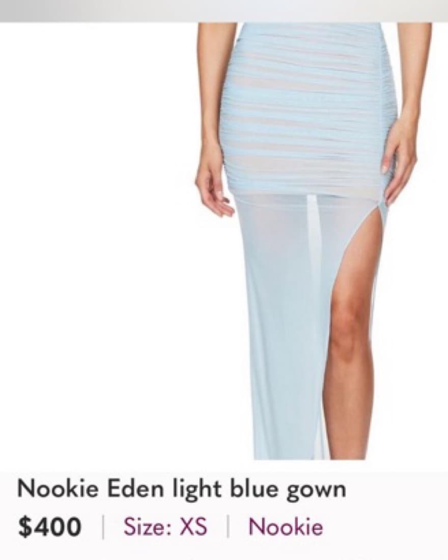 Nookie Eden Light Blue Dress/gown - Image 2