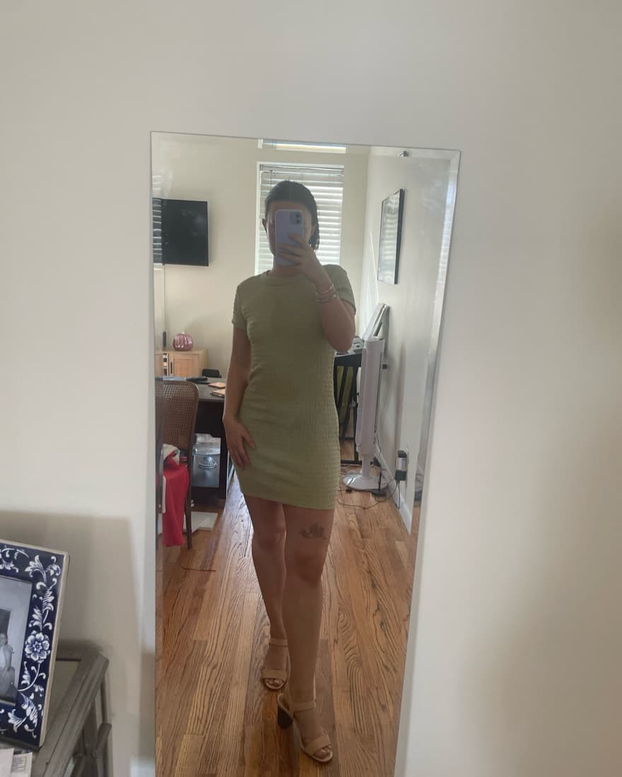 Green T Shirt Dress - Image 2