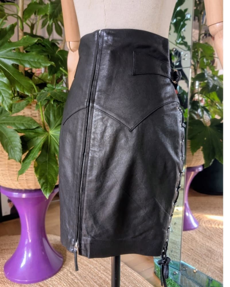 Isabel Marant Vintage Leather Skirt  - Image 3
