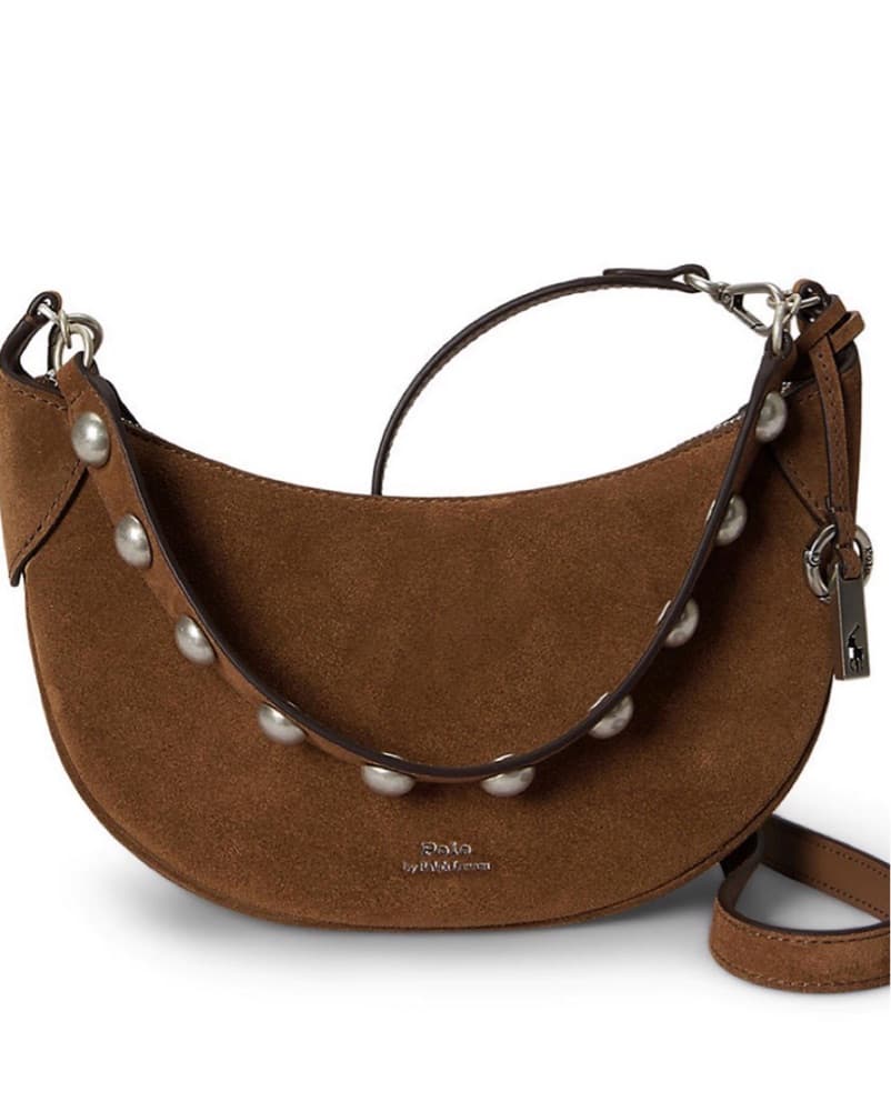 Ralph Lauren Polo ID Studded Suede Bag - Image 4