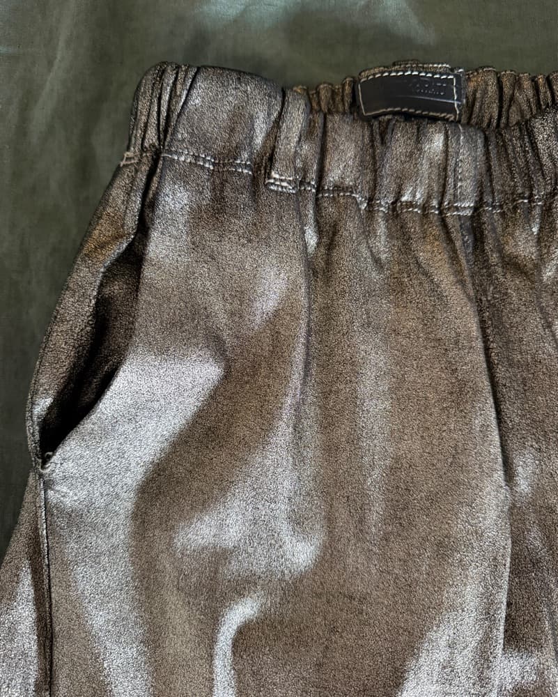 Metallic Leather Pants - Image 4
