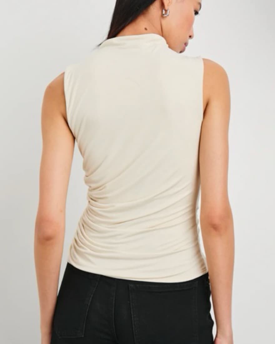 Ruched Ivory Tank - Image 3
