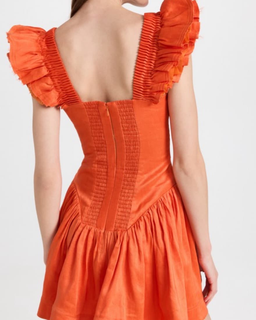 Aje Simone Frill Sleeve Mini Dress - Image 3