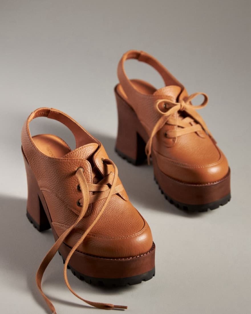 Intenionally Blank Wooden Heeled Clogs - Image 2