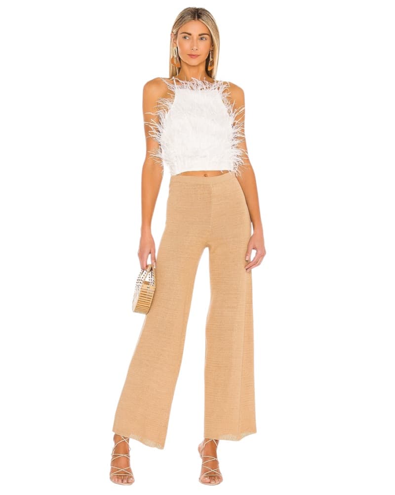 Cult Gaia White Feather Top - Image 4