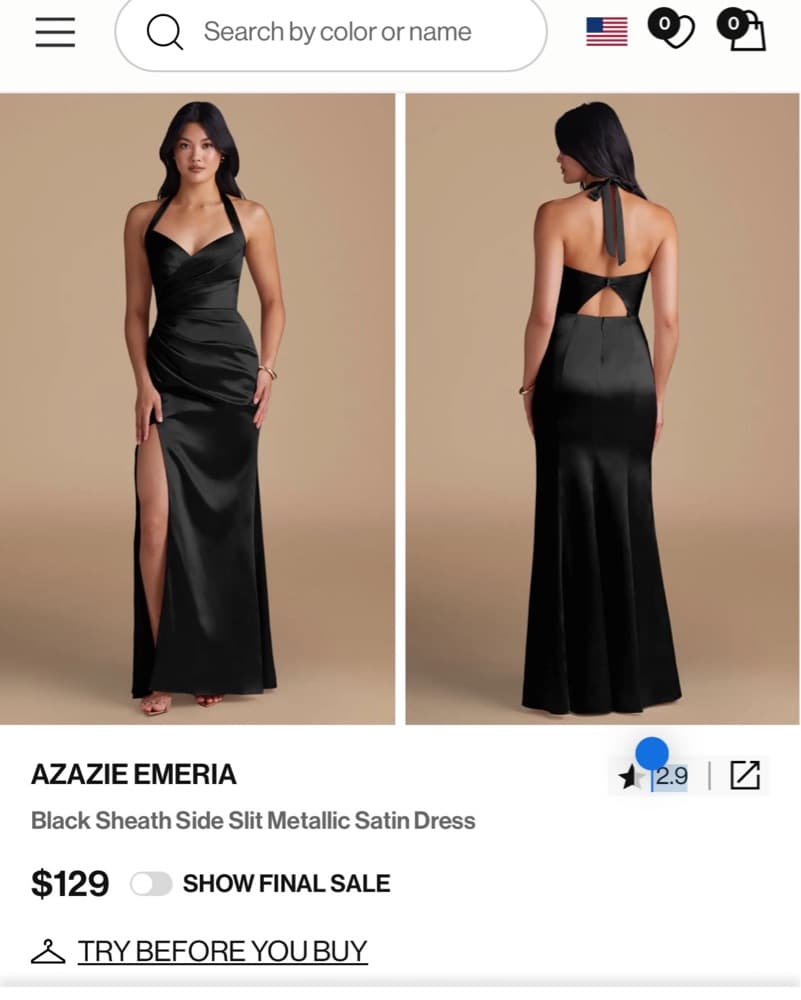Azazie Emeria Dress - Image 3