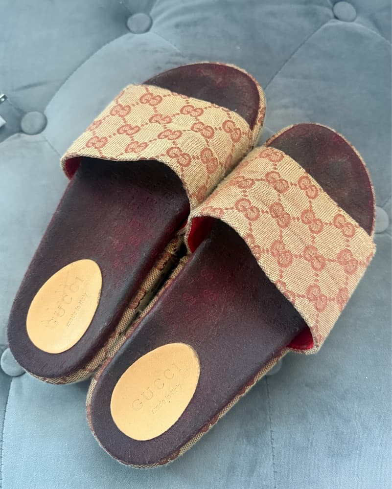 Gucci GG monogram canvas Slides  - Image 1