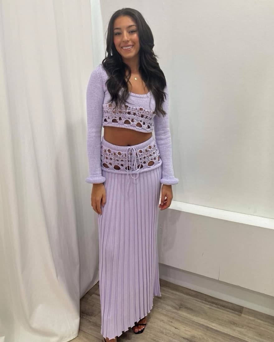 Christopher Esber Lilac Top + Skirt Set - Image 2