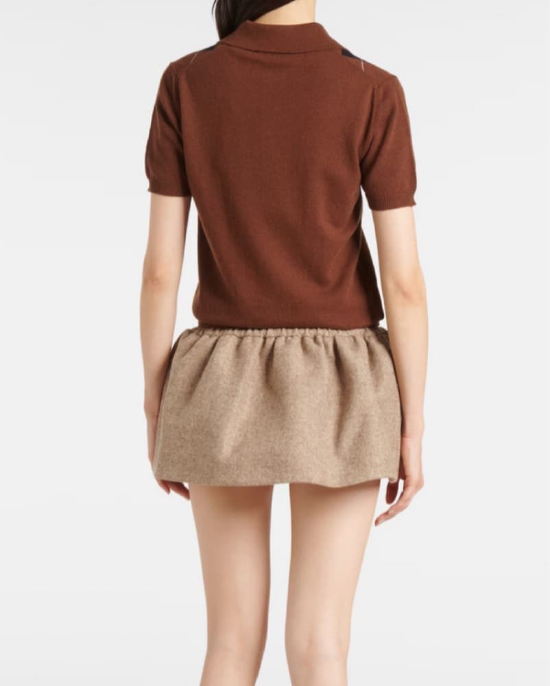 Miu Miu Virgin Wool Mini Skirt - Image 3