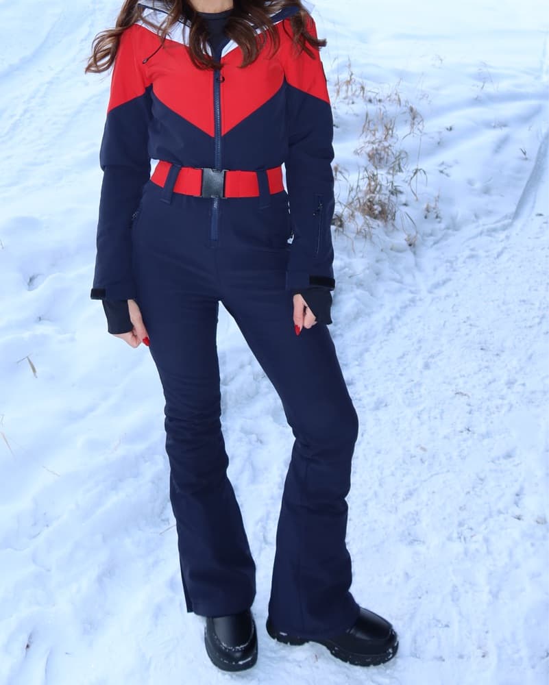Red, White, And Blue Women’s Skisuit - Image 4