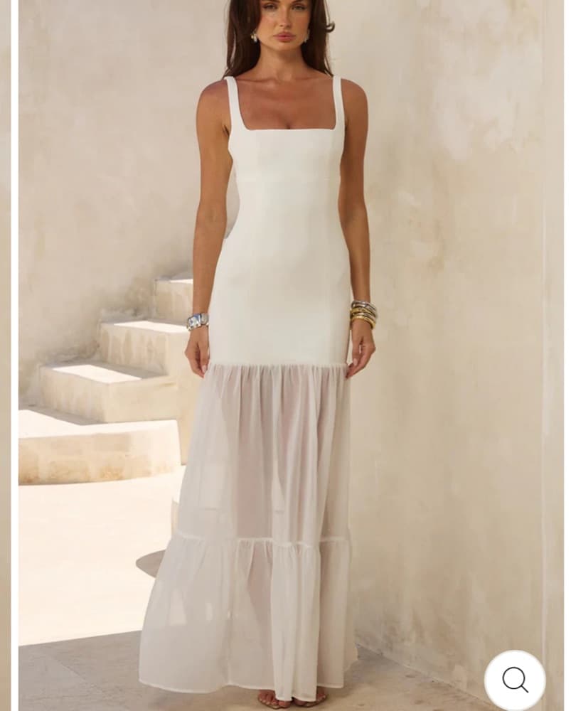 Tahlia Maxi Dress In White - Image 1