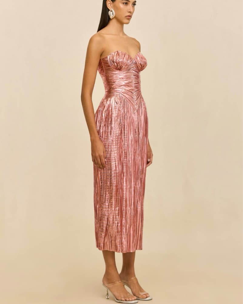 Cult Gaia Ashika Gown Petal Metallic  - Image 2