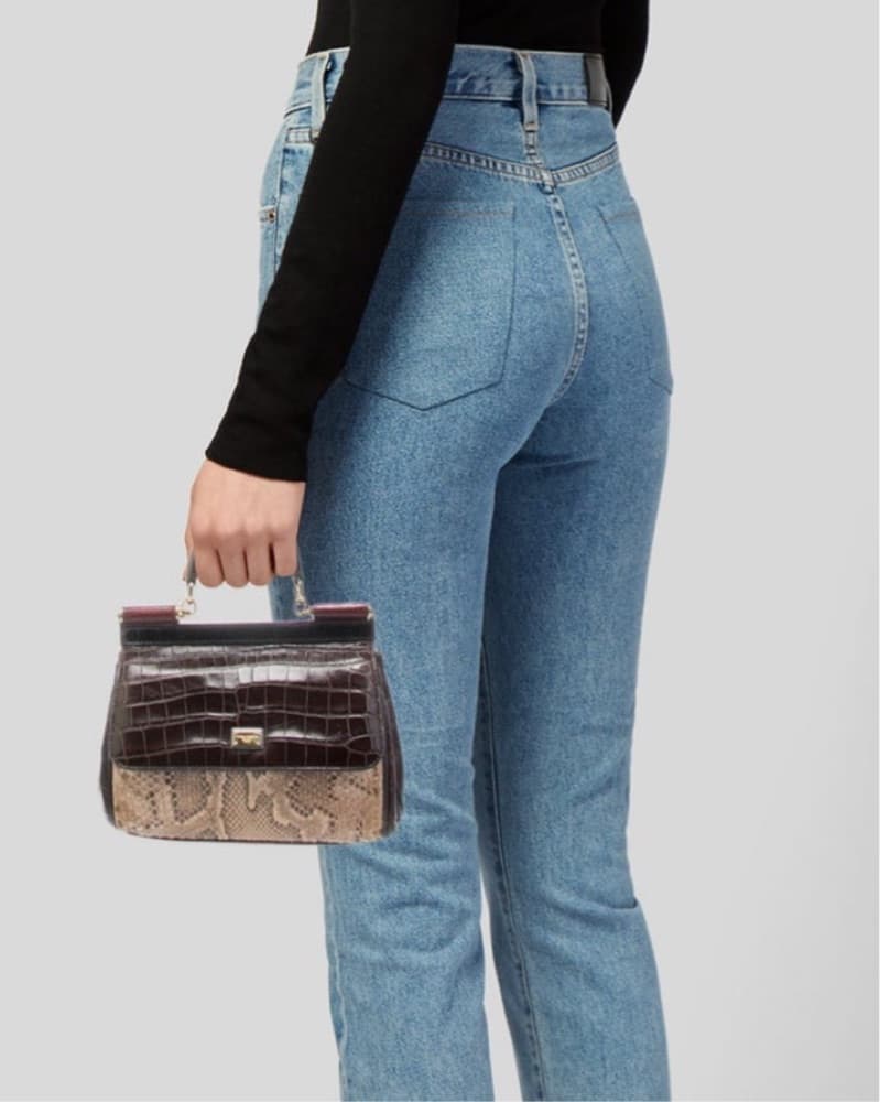 Dolce & Gabbana Snakeskin Top Handle Bag - Image 2