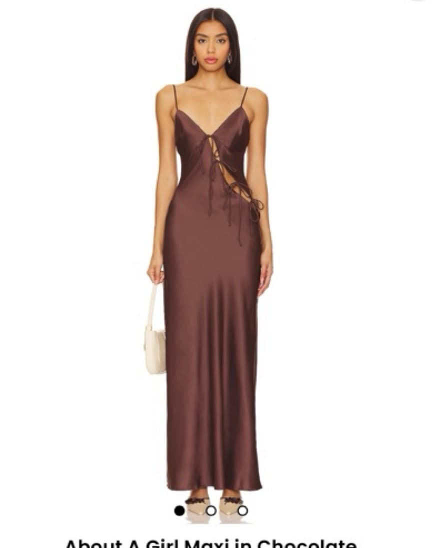 About A Girl Maxi in Chocolate Dress - Image 3