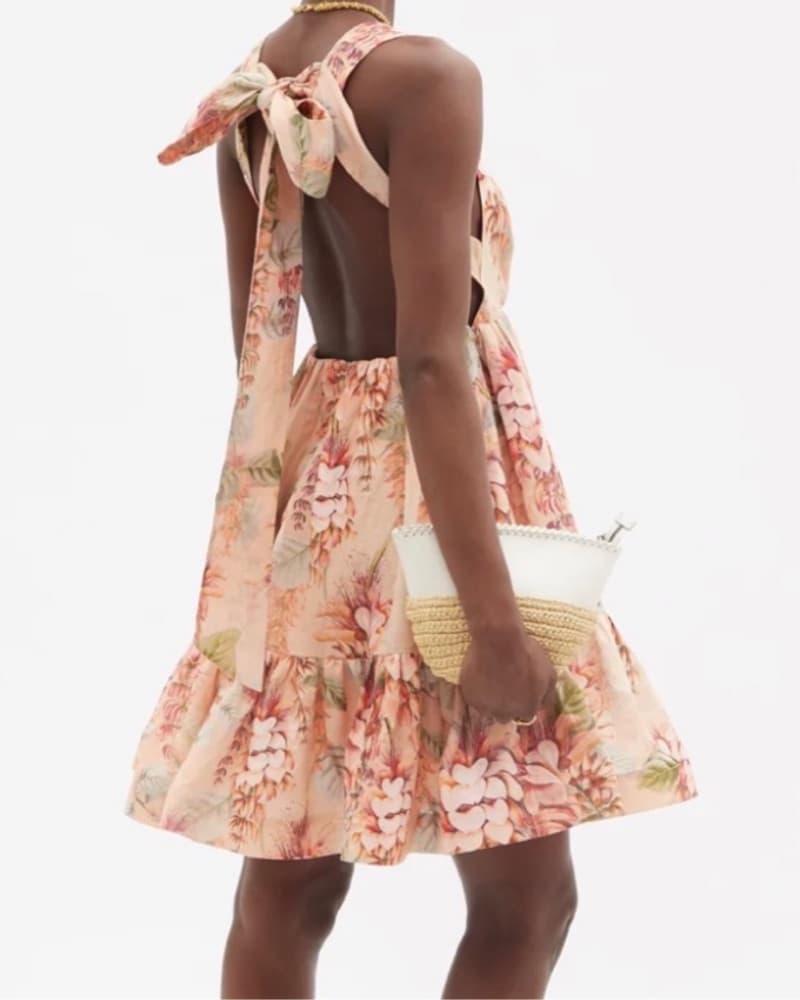 Zimmermann Candescent Plunge Mini Dress - Image 4