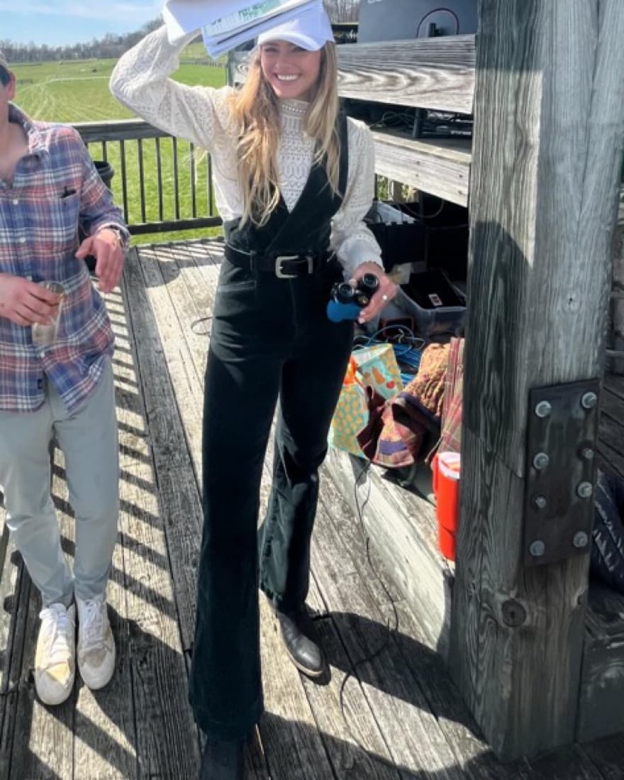 Green Cord Jumpsuit - Image 1