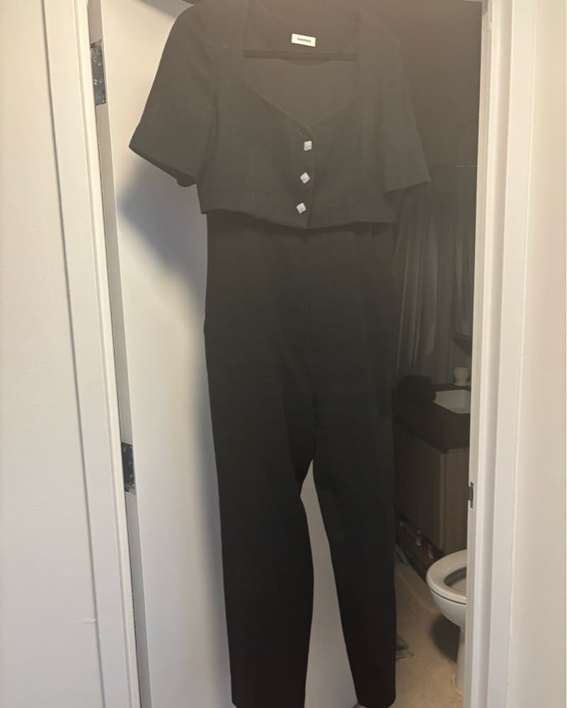 Sandro black Tweed jumpsuit  - Image 3