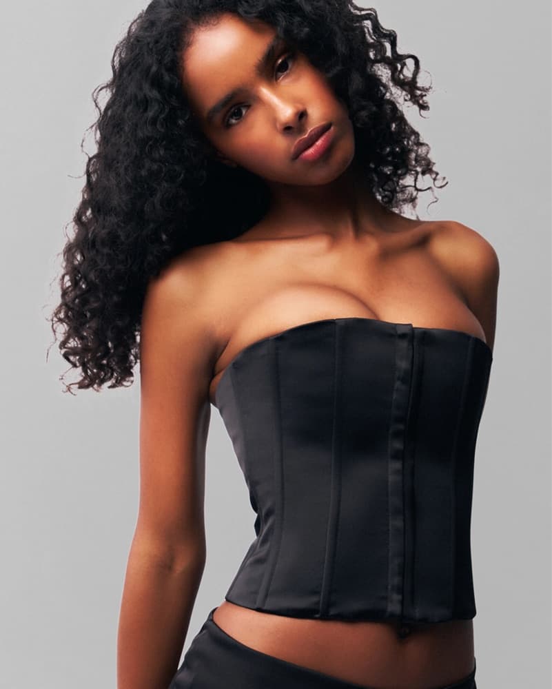 Danielle Guizio Black Corset - Image 1