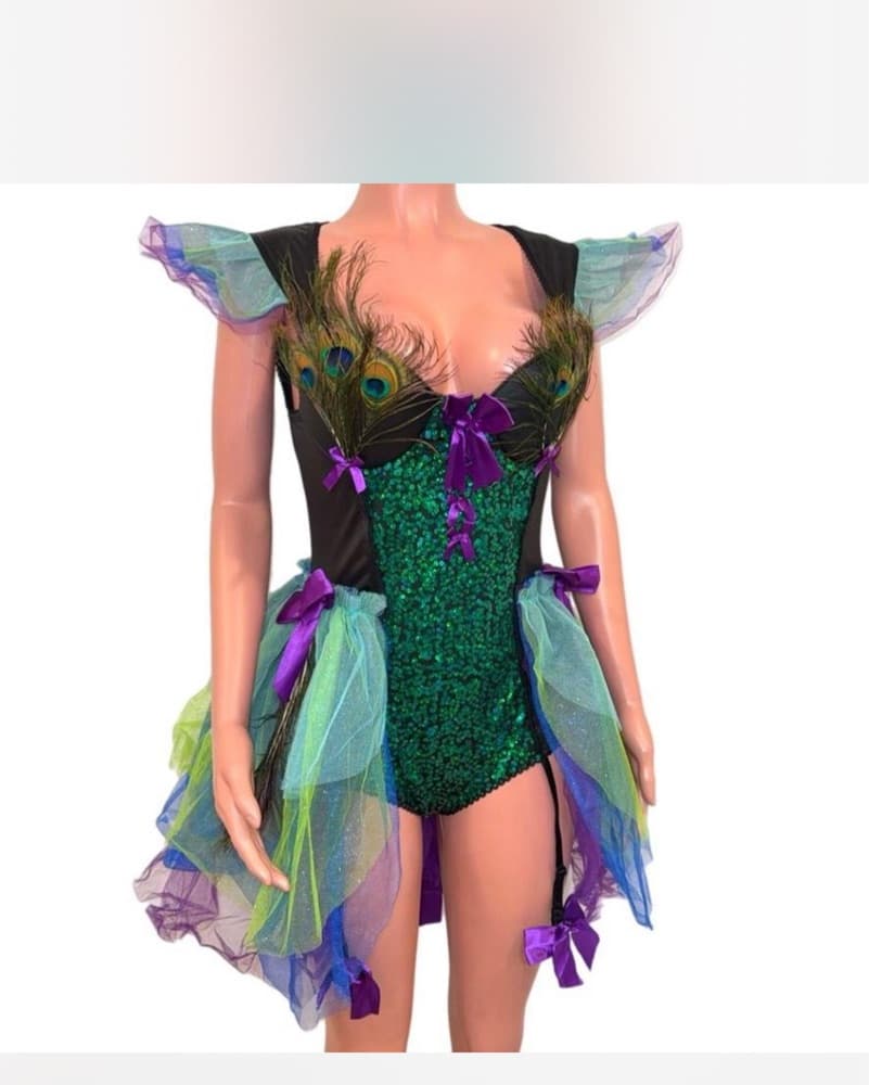 Vintage Peacock Halloween Costume - Image 1