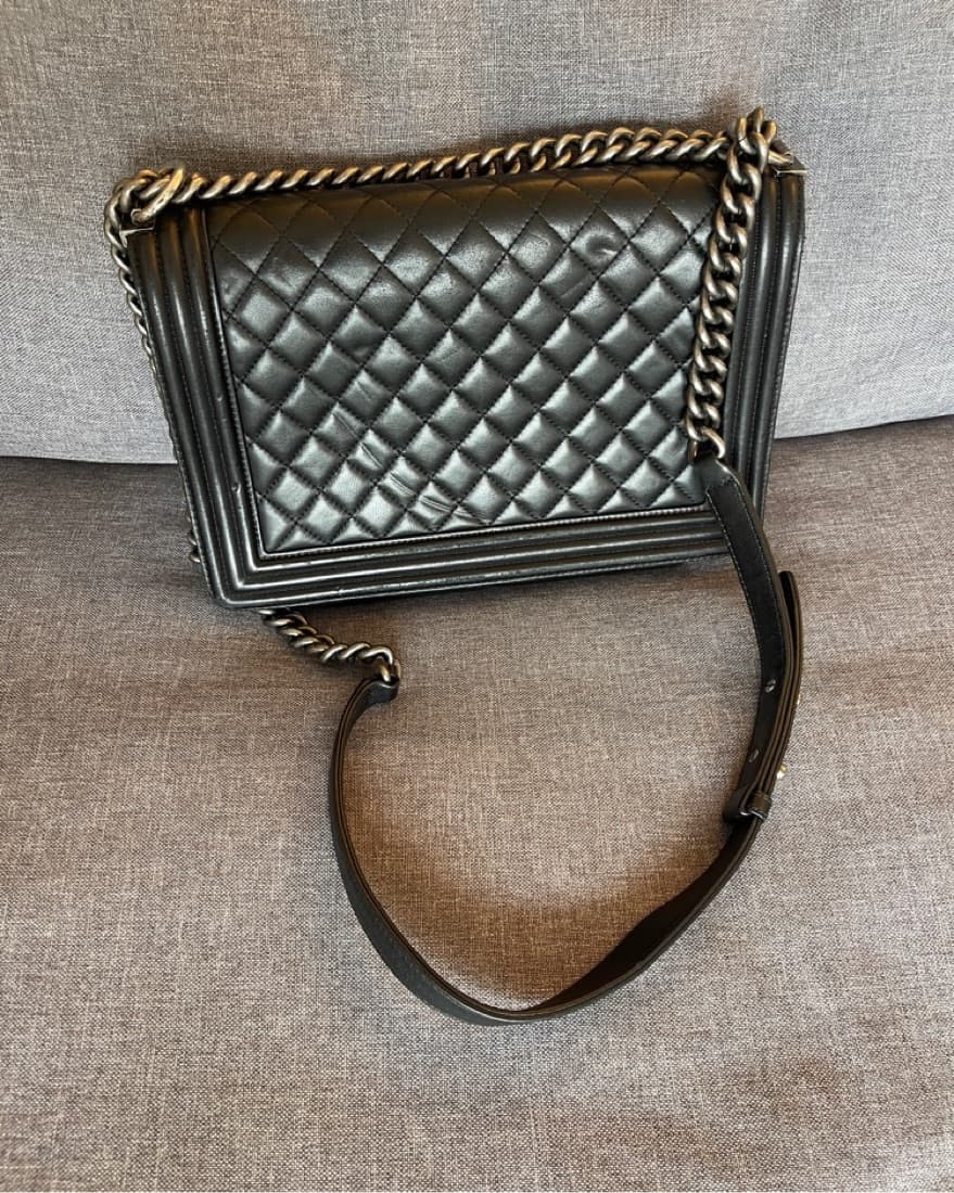 Chanel Boy Bag Black/Palladium - Image 5
