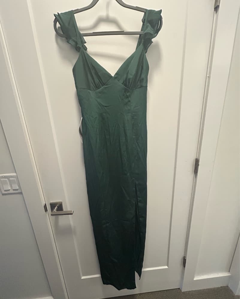 Dark Green Azazie Formal Dress - Image 3