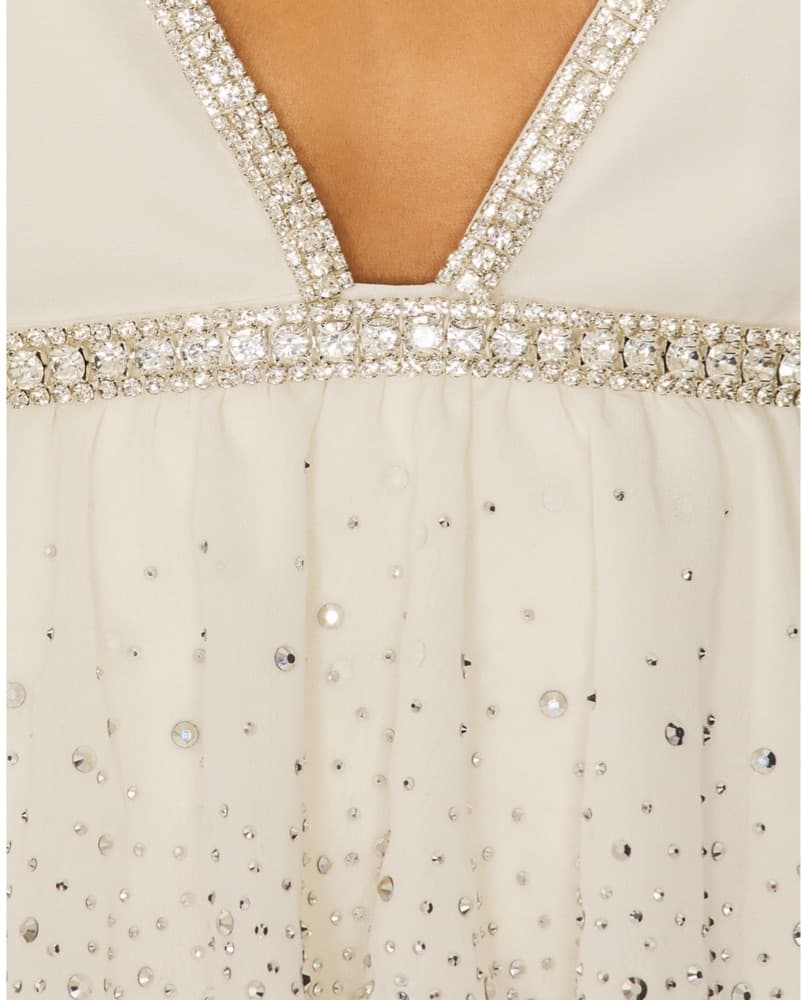 Alora Dress In Cream - Image 4
