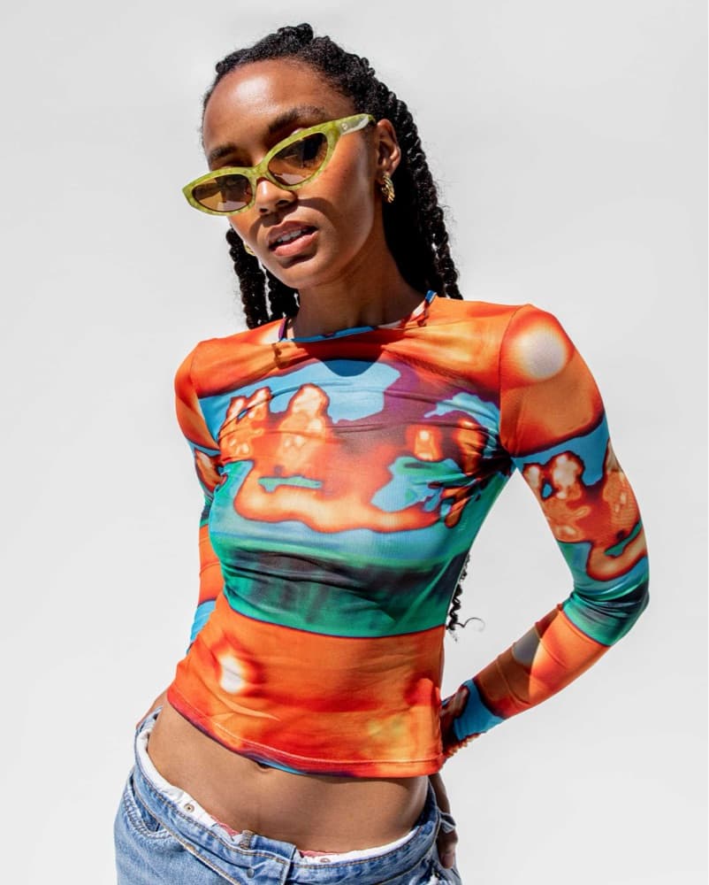 Miaou Long Sleeve Thermal Top - Image 1