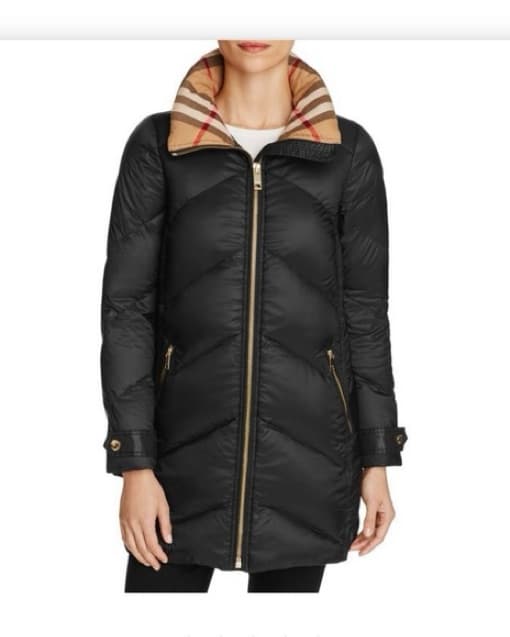 Burberry Chevron Quilted Puffer Coat - Image 3
