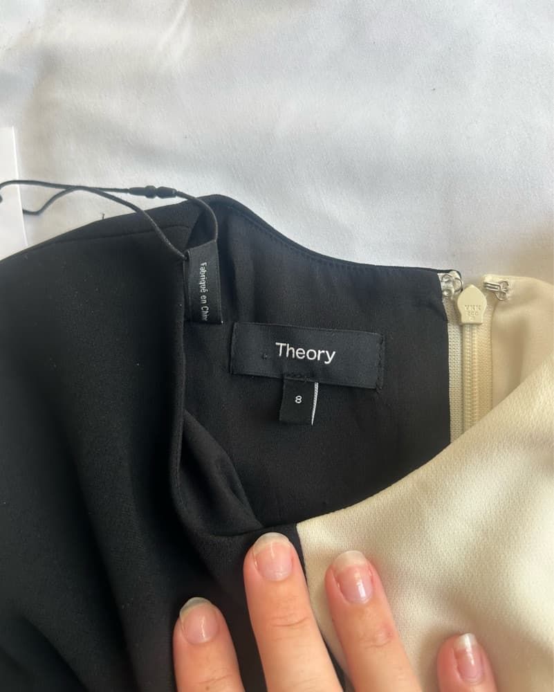 Theory Split Shift Admiral Crepe Dress - Image 3