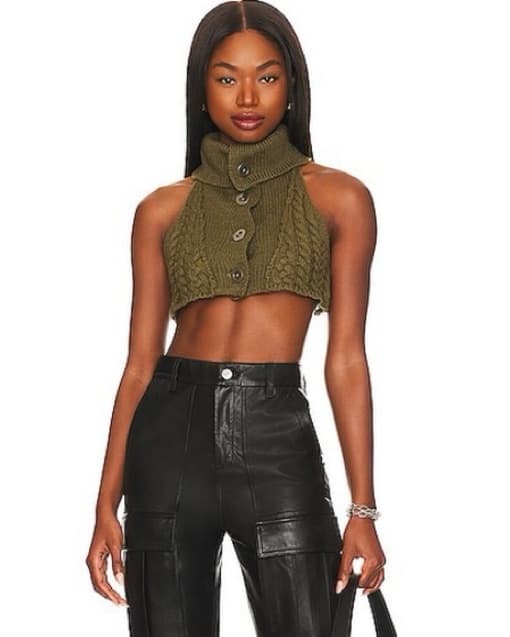 Miaou  Cropped Wool Sweater  - Image 3