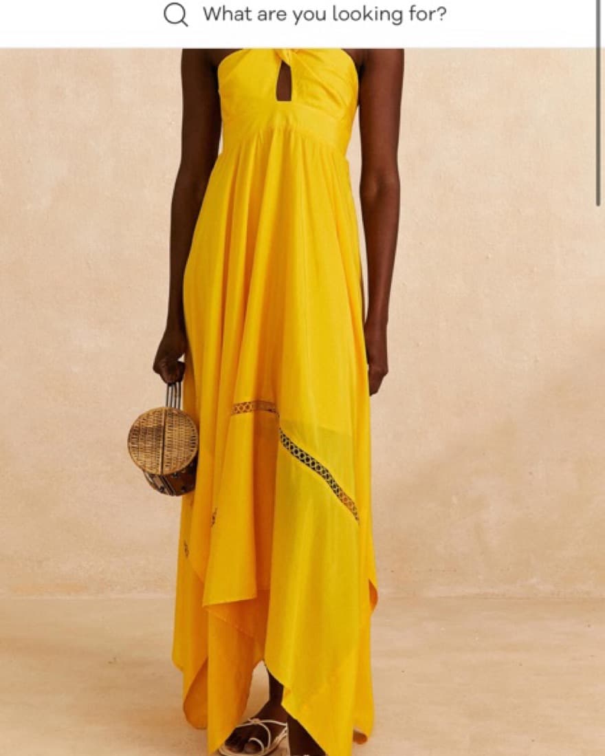 Farm Rio Yellow Sleeveless Dress - Image 2