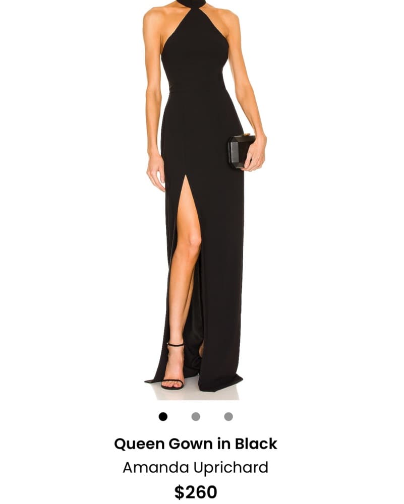 Amanda Uprichard Formal Black Dress - Image 2