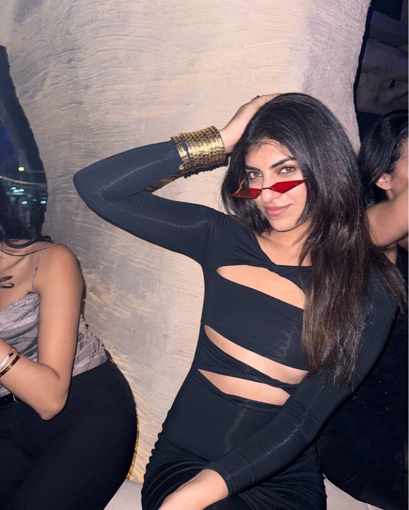 Black SER.O.YA Lotus Cutout Midi Dress - Image 2