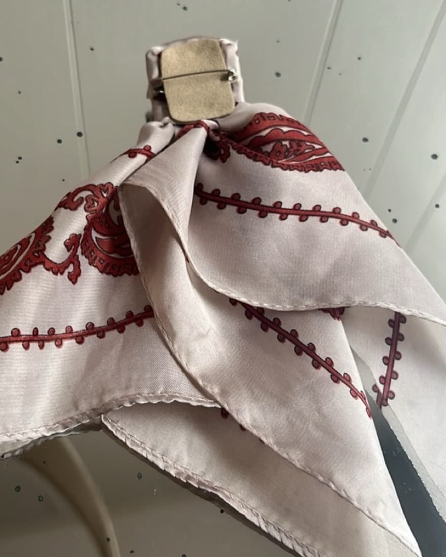 Anthropologie handkerchief brooch - Image 3