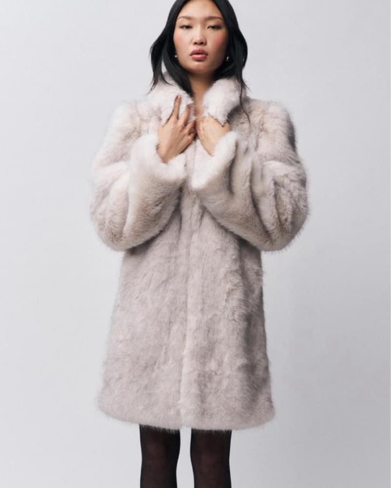 Danielle guizio faux fur coat  - Image 2