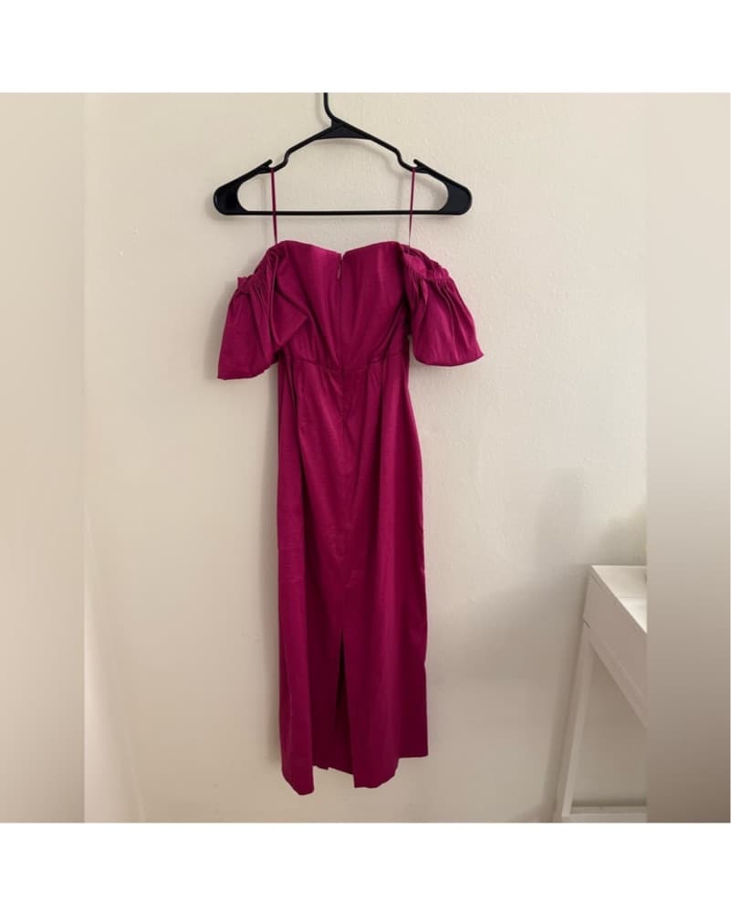 Abercrombie & Fitch Fuchsia Taffeta Off- - Image 5