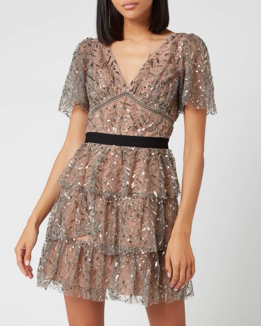 Self Portrait lead Embellished Dress - Image 1