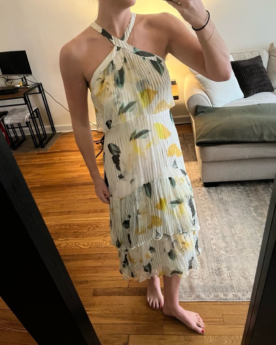 Anthropologie Floral Midi Dress - Image 2