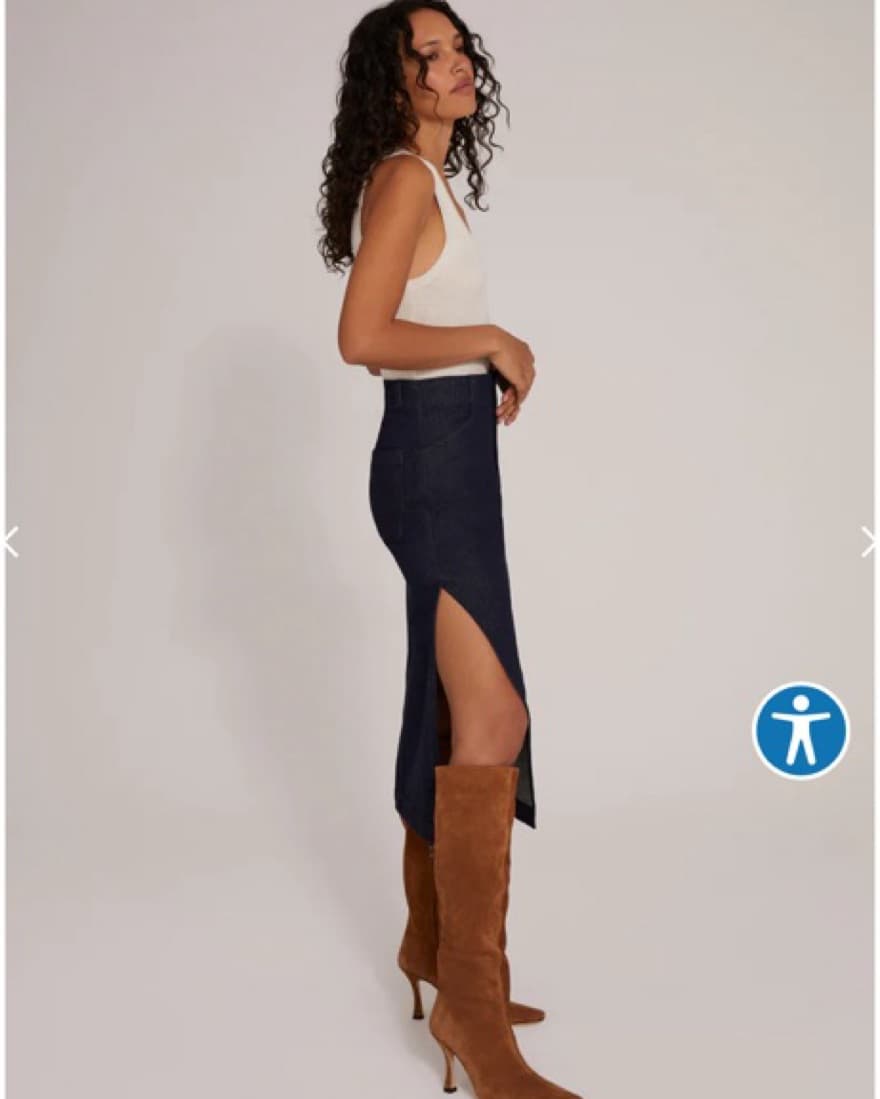 Favorite Daughter Denim Skirt  - Image 3