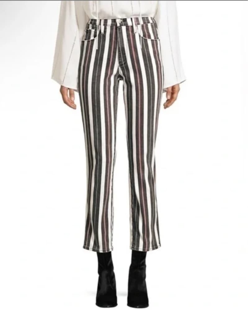 FRAME MULTICOLOR STRIPE JEANS - Image 1