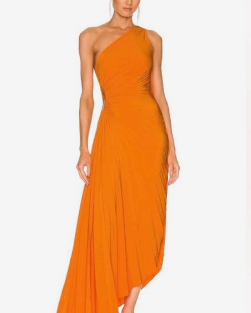 ALC Delfina Orange Dress - Image 2