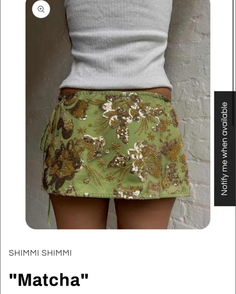 Shimmering Sequin Embellished Mini Skirt - Image 1