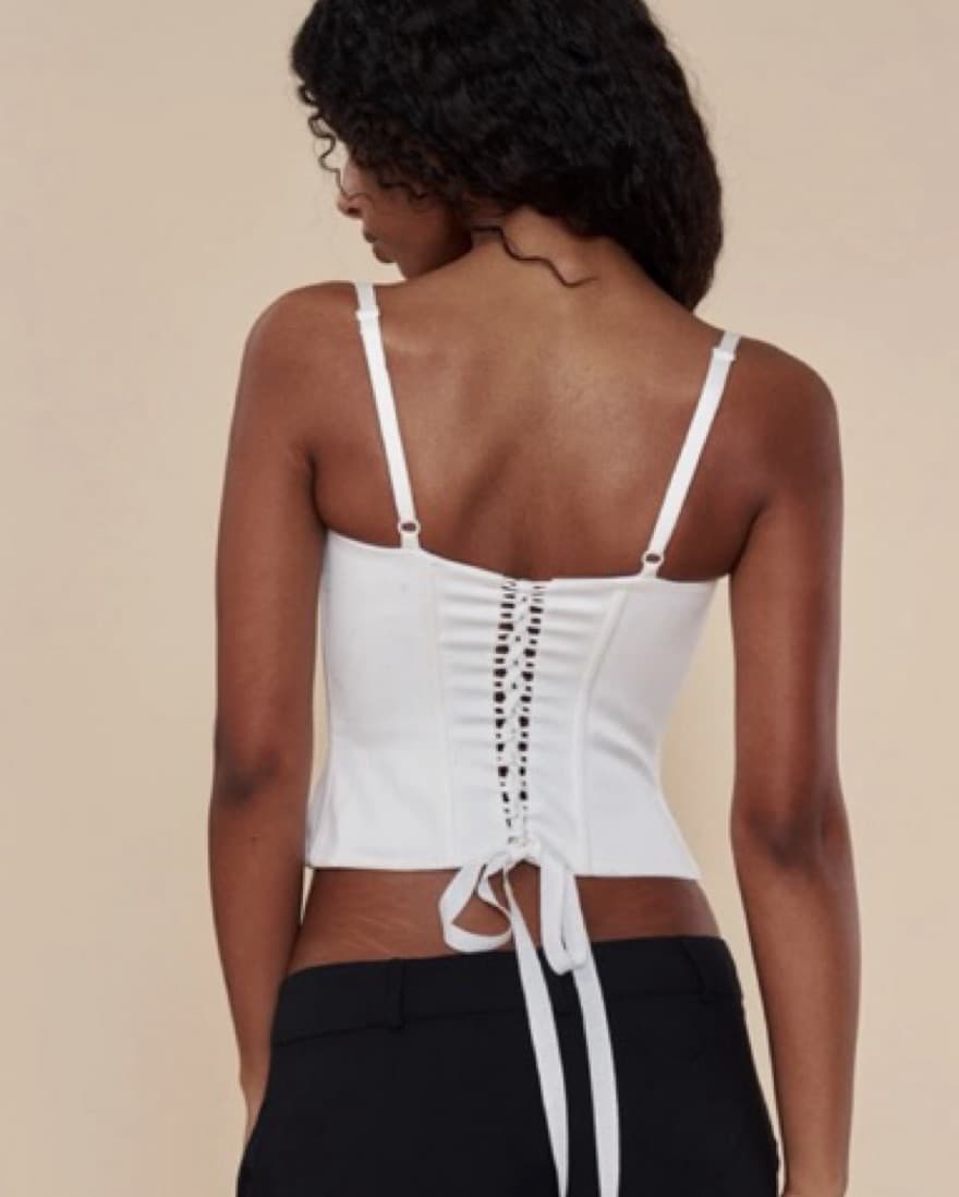 Mirror Palais Bustier Corset White - Image 6