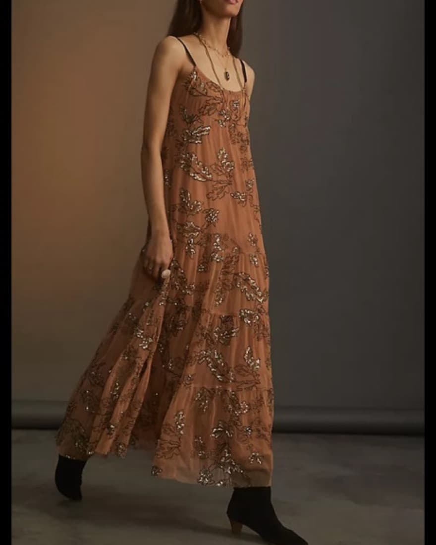 Maeve Sequin Tulle Dress - Image 1