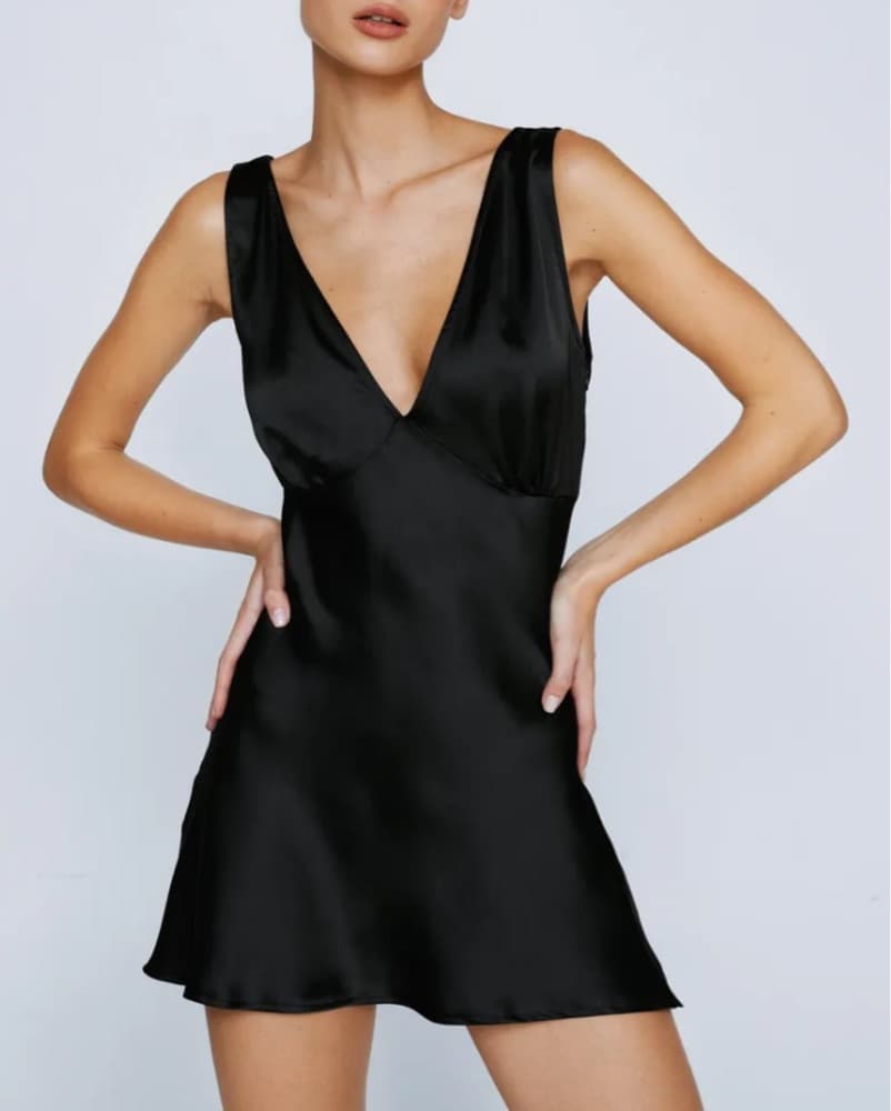 Black Mini Dress - Image 1