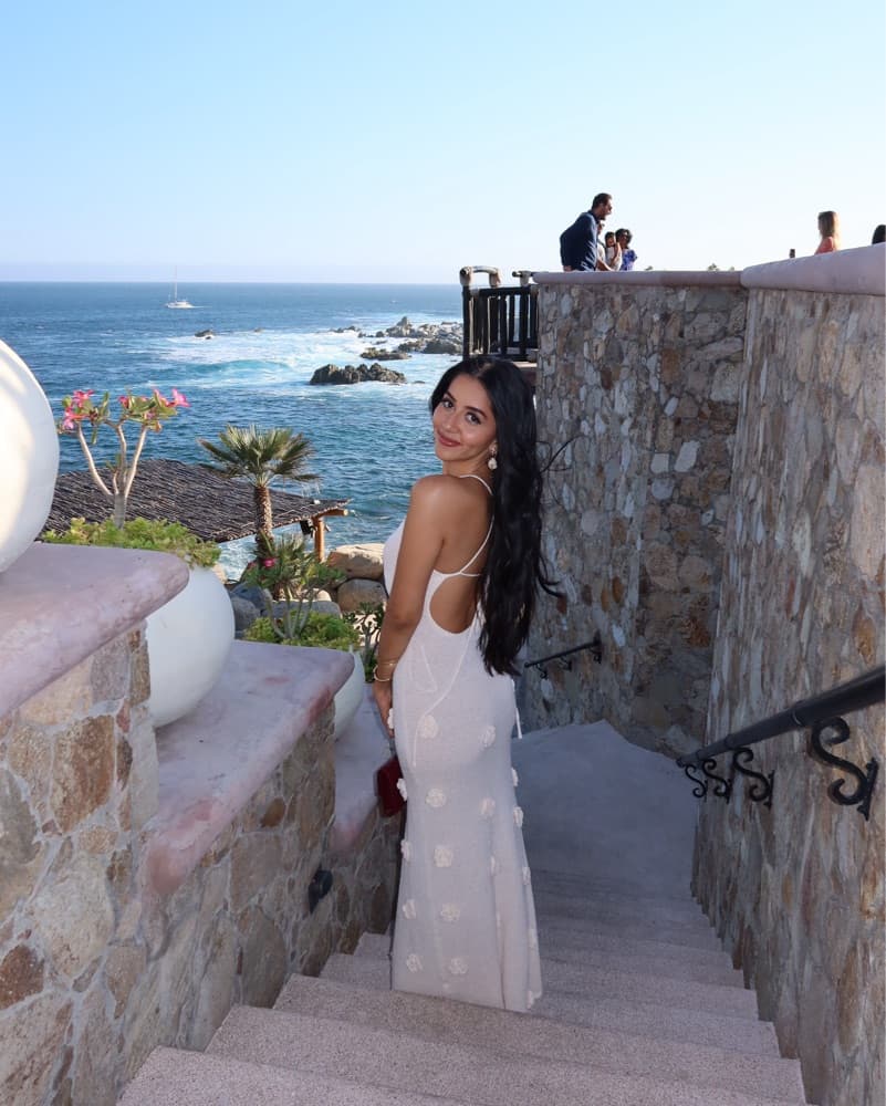 Meshki White Floral Maxi Beach Dress - Image 2