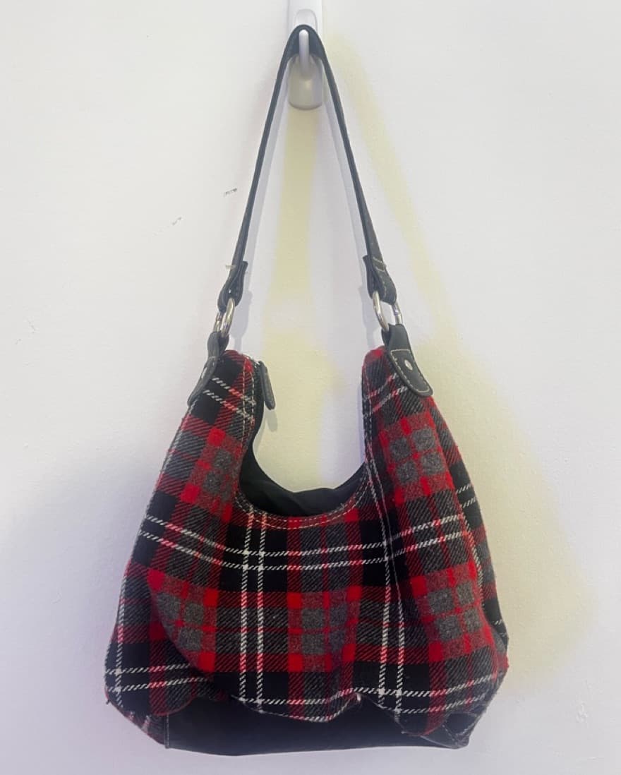 Y2K Plaid Purse - Image 2