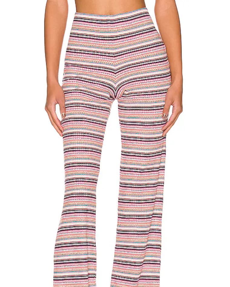 Lover And Friends Striped Flare Pants  - Image 1