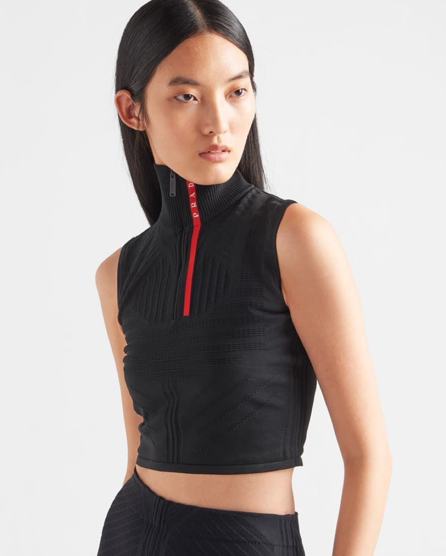 Prada Tech Rec Re-Nylon Sleeveless Top - Image 2