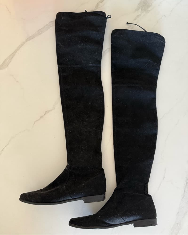 Stuart Weitzman Suede Thigh High Boots - Image 6